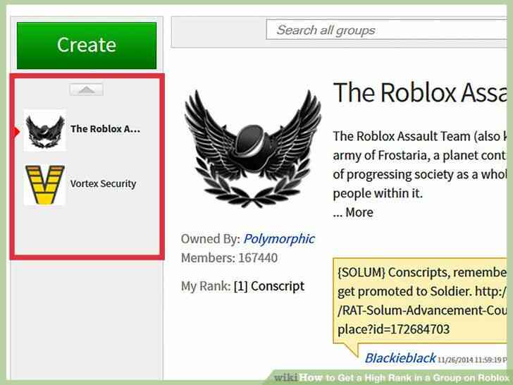 Image intitulée Obtenir un Rang Élevé dans un Groupe sur Roblox l